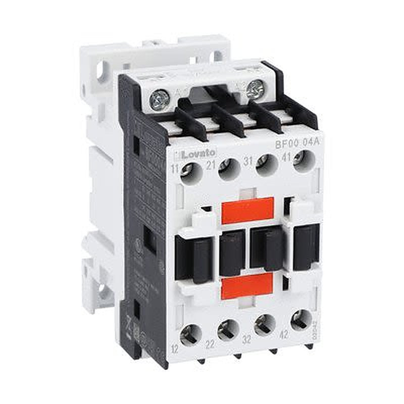 Lovato Auxiliary Contact, 4 Contact, 4 NC, BF00, DIN, 10 A, BF0004A230