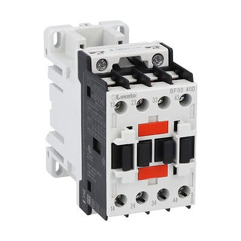 Lovato Auxiliary Contact, 4 Contact, 4 NO, BF00, DIN Rail, BF0040D060