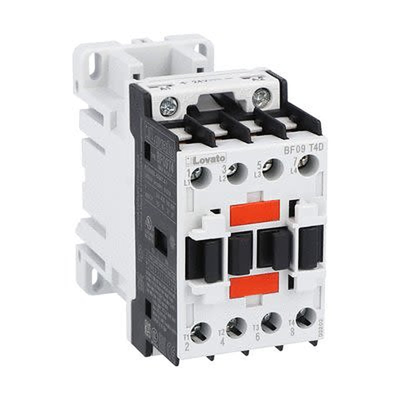 Lovato BF09 Contactor, 24V Coil, 4-Pole, 25 A, 27 kW, 4 NO, 690V