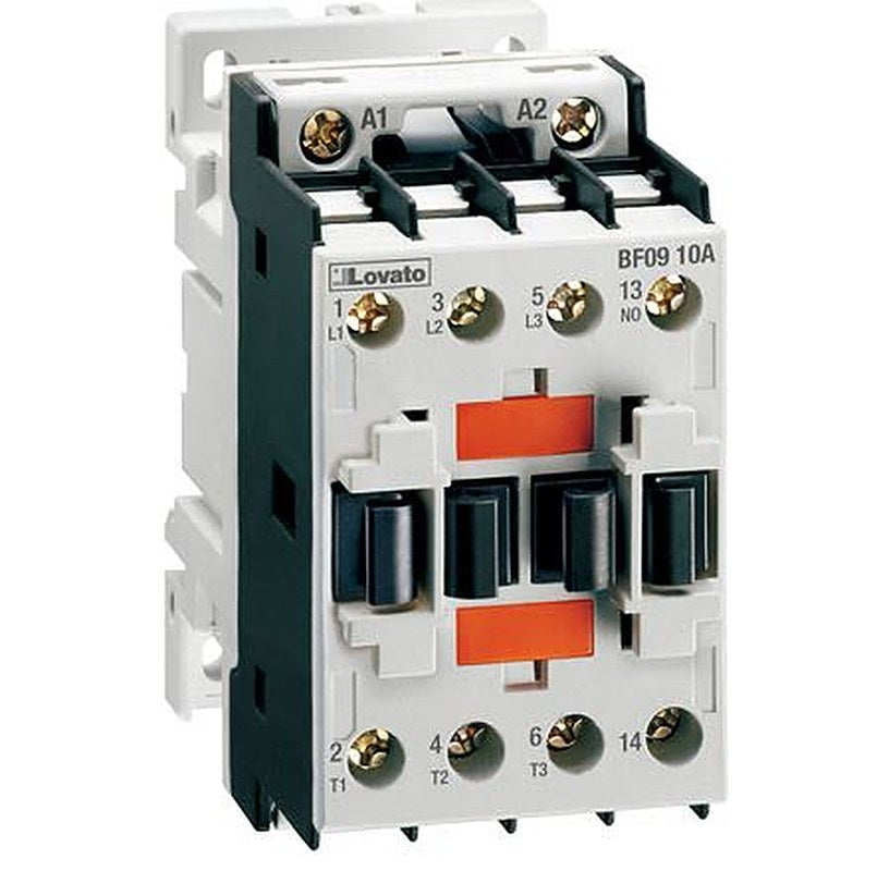 Lovato Contactor, 110V ac Coil, 3-Pole, 12 A, 5 kW 24V, 1 NC
