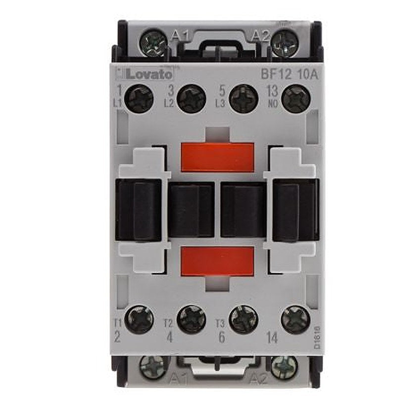 Lovato BF Contactor, 110V ac Coil, 3-Pole, 12 A, 5.5 kW 110V ac, 3 NO, 440V ac
