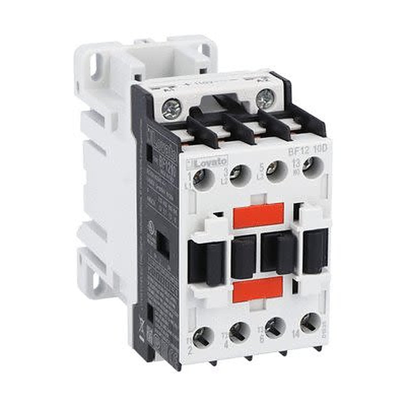 Lovato BF12 Contactor, 110V Coil, 3-Pole, 12 A, 10 kW 110V, 1 NO, 690V