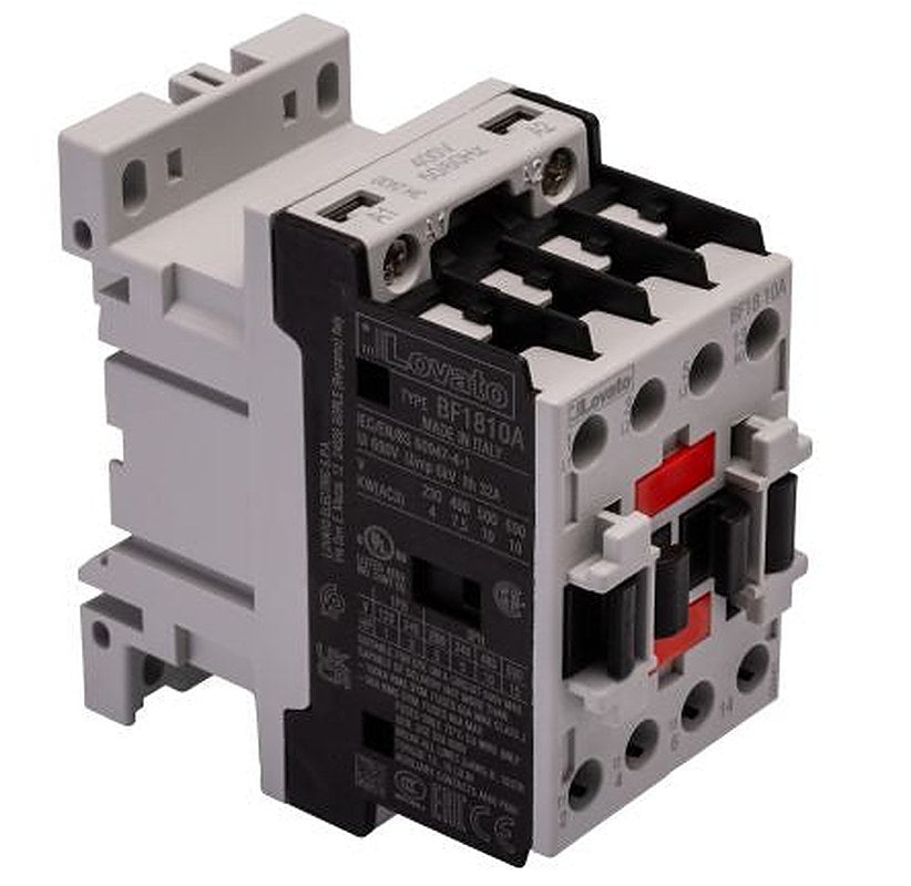 Lovato BF Contactor, 400V ac Coil, 3-Pole, 18 A, 7.5 kW, 3 NO, 440V ac