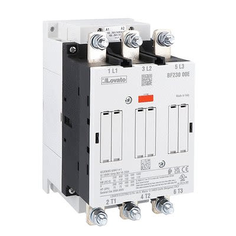 Lovato BF230 Contactor, 250V ac/dc, 500 V ac/dc Coil, 3-Pole, 350 A, 132 kW, 1kV