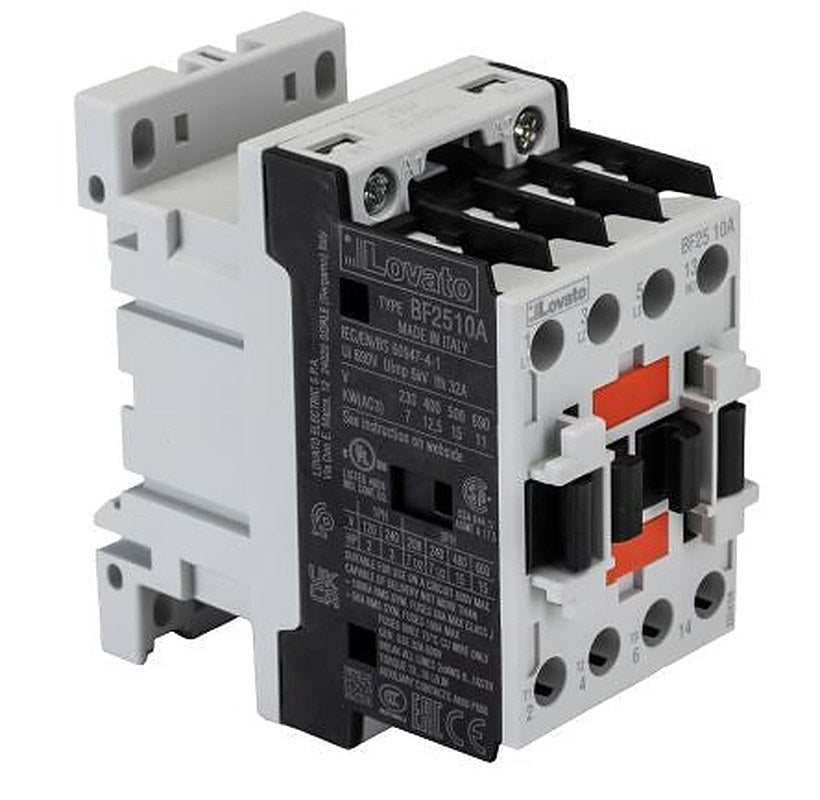 Lovato BF Contactor, 230V ac Coil, 3-Pole, 11 kW, 3 NO, 440V ac