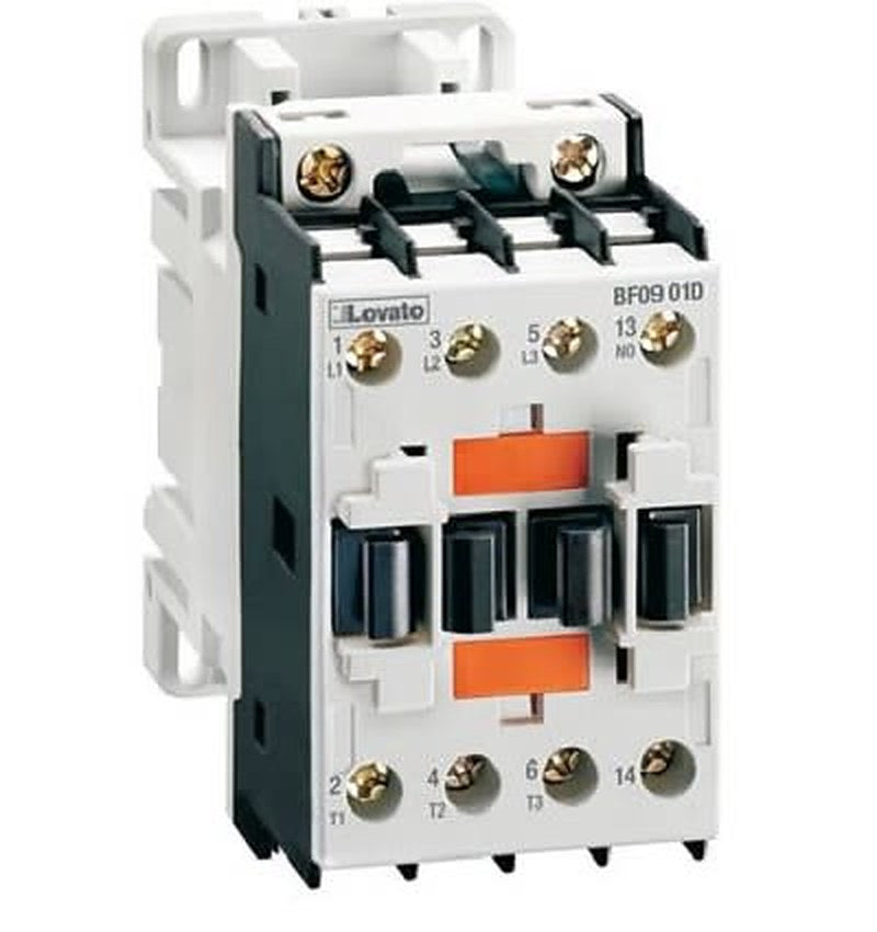 Lovato Contactor, 24V dc Coil, 3-Pole, 25 A, 11 kW 400V, 1 NO