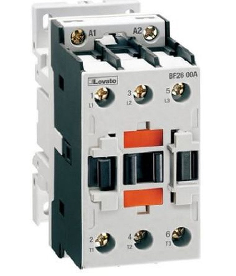 Lovato Contactor, 110V ac Coil, 3-Pole, 26 A, 18.5 kW 110V ac, 3 NO