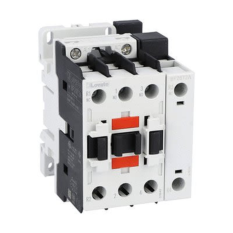 Lovato BF26 Contactor, 400V ac Coil, 4-Pole, 45 A, 51 kW, 2 NO/2 NC, 690V