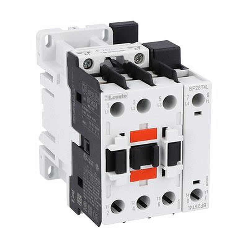 Lovato BF26 Contactor, 24V dc Coil, 4-Pole, 45 A, 51 kW, 690V