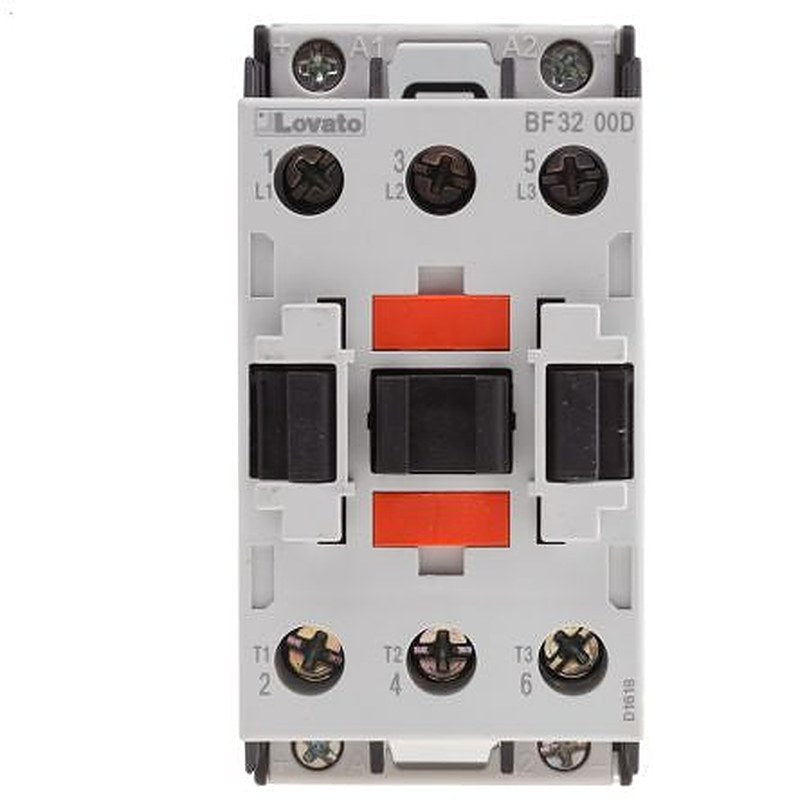 Lovato BF Contactor, 24V dc Coil, 3-Pole, 32 A, 15 kW, 3 NO, 440V ac