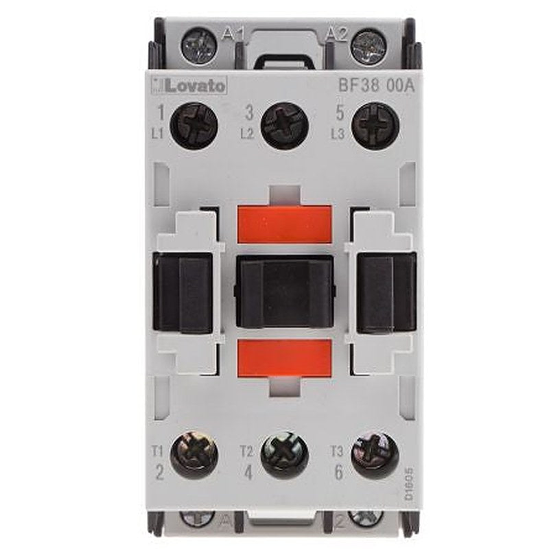 Lovato BF Contactor, 400V ac Coil, 3-Pole, 38 A, 18.5 kW, 3 NO, 440V ac