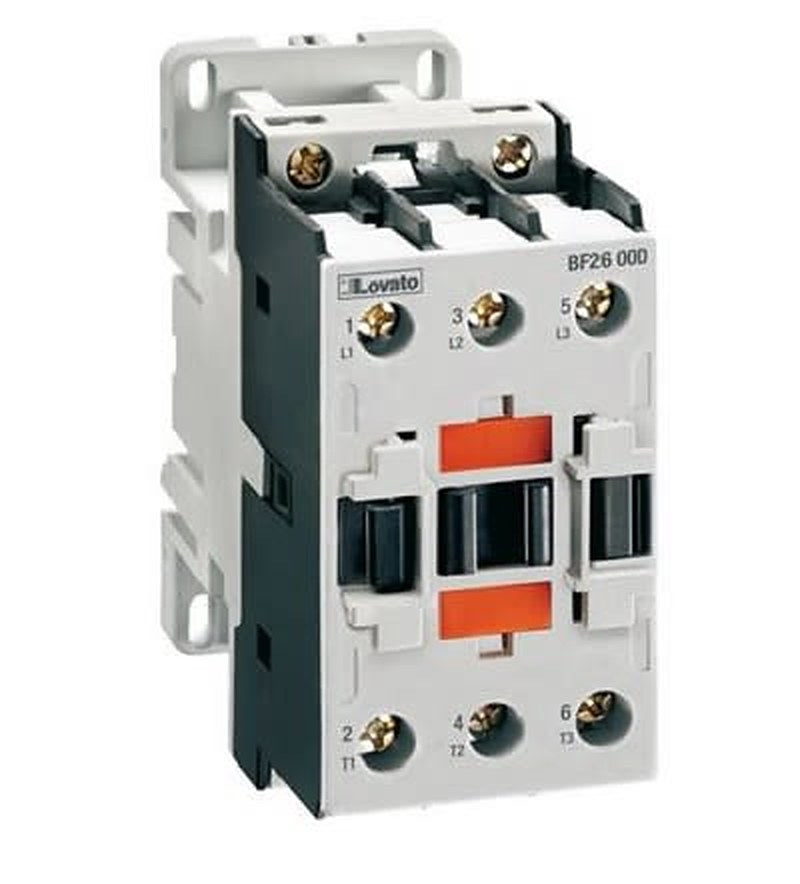 Lovato Contactor, 24V dc Coil, 3-Pole, 38 A, 22 kW 24V dc, 3 NO