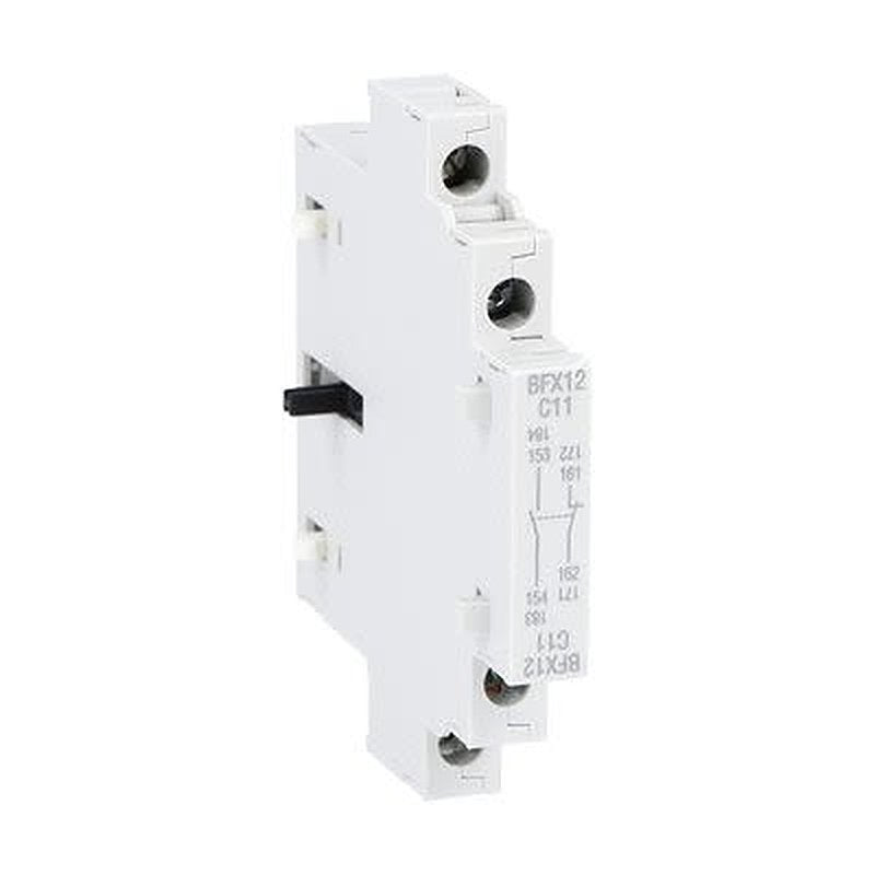 Lovato Auxiliary Contact, 2 Contact, 1 NO/1 NC, BFX1, Side, BFX12C11
