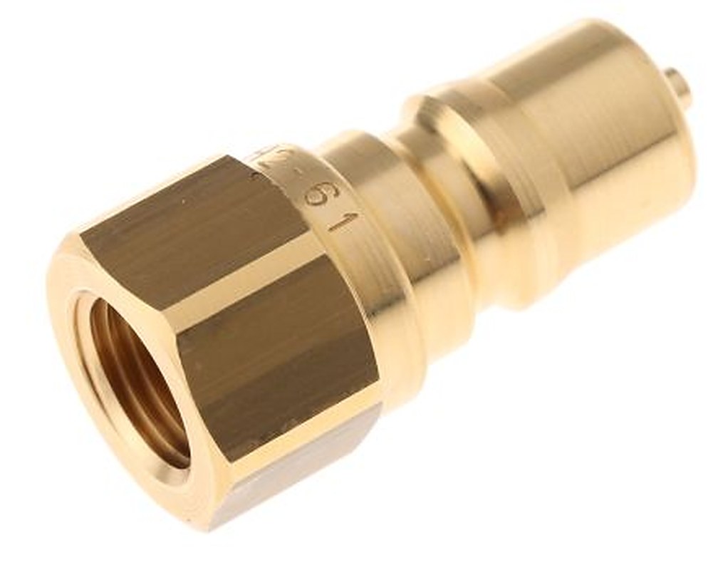 Parker Brass Hydraulic Quick Connect Coupling Female G 1/4 in, 1000 psi