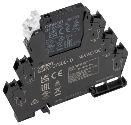 Omron G3RV-ST Solid State Interface Relay 26.4 V, Control:48V ac/dc DIN Rail Push-in