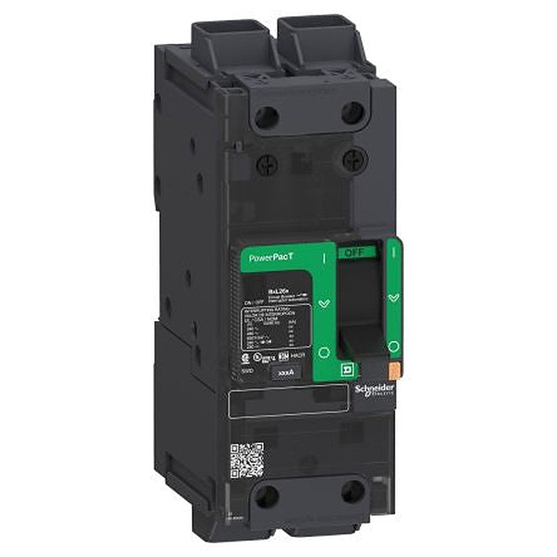 Schneider Electric, PowerPact, PowerPact Molded Case Circuit Breaker 2-Pole 50A, Breaking Capacity 100 kA, Screw, DIN