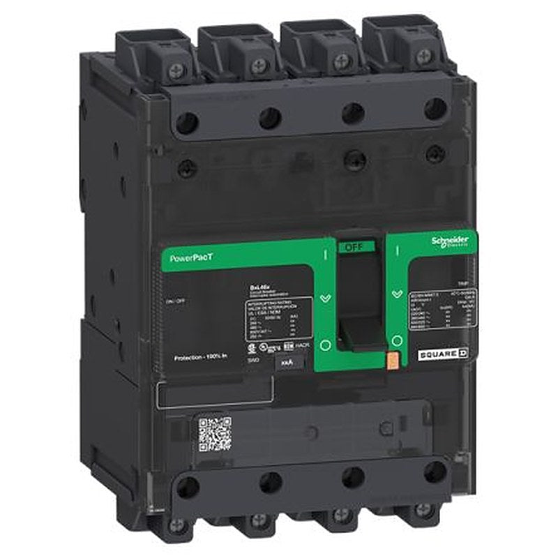 Schneider Electric PowerPact PowerPact Thermal Magnetic Circuit Breaker - 4-Pole, 100A Current Rating, 25 kA, 690V ac
