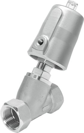 Festo Angle Seat type Pneumatic Actuated Valve, 10 bar, G, Female 1/8 in