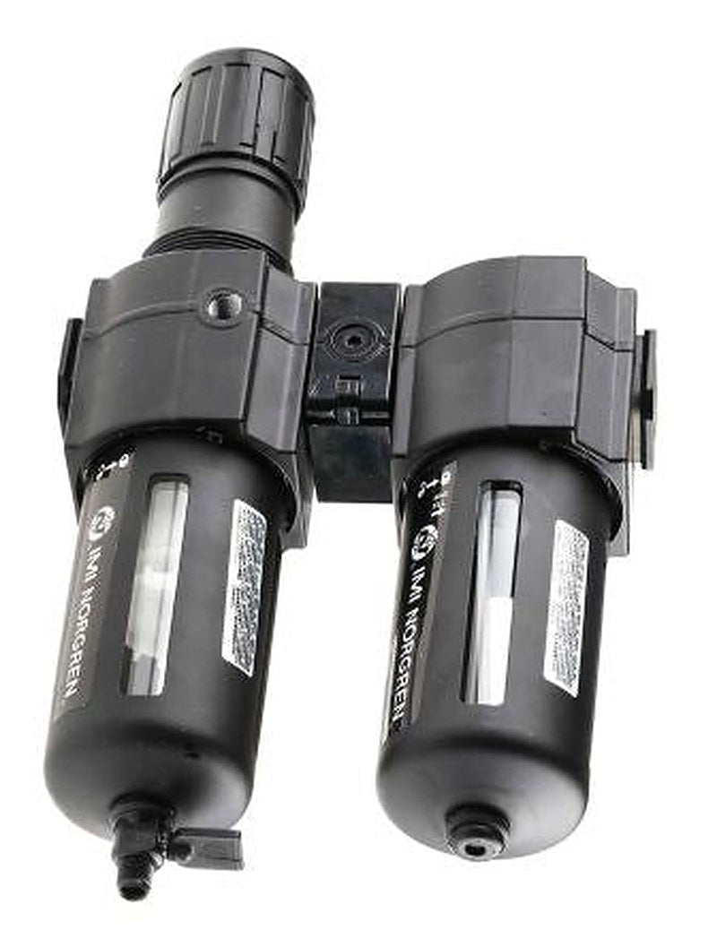 Norgren 1/2 in FRL, Manual Drain, 40 μm Filtration Size