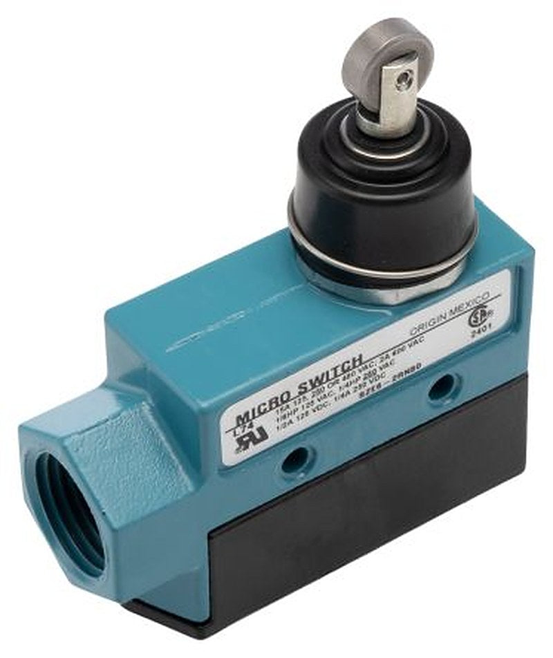 Honeywell BZE6 Series Plunger Limit Switch, SPDT, IP66, Die Cast Zinc Housing, 600V