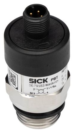 SICK PBT Series Pressure Sensor, Current Output 0 bar 10 bar, Gauge Reading