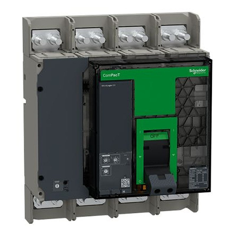 Schneider Electric, ComPact, ComPacT NS Molded Case Circuit Breaker 4-Pole 630A, Breaking Capacity 30 kA, Fixed