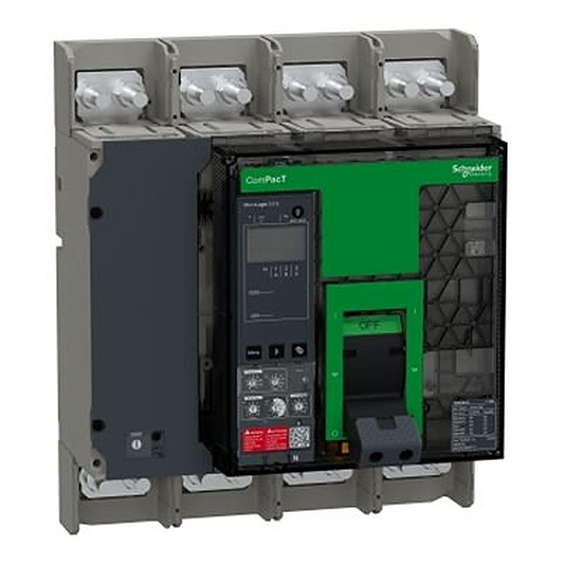 Schneider Electric, ComPact, ComPacT NS Molded Case Circuit Breaker 4-Pole 630A, Breaking Capacity 30 kA, Fixed