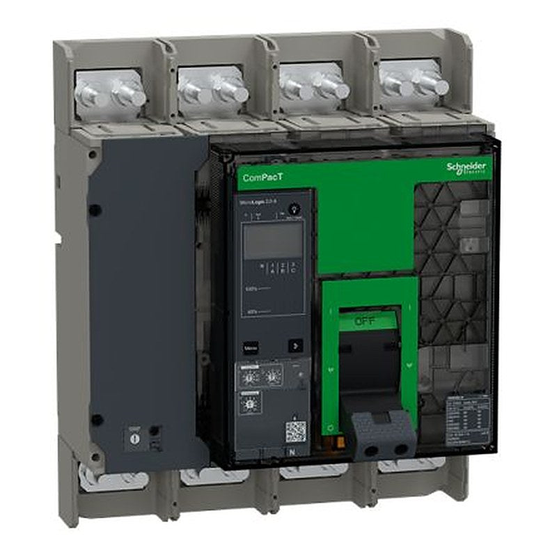Schneider Electric, ComPact, ComPacT NS Molded Case Circuit Breaker 4-Pole 800A, Breaking Capacity 30 kA, Fixed