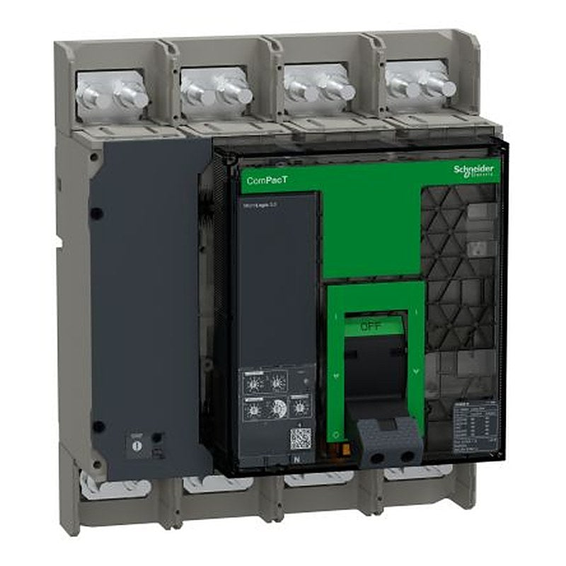 Schneider Electric, ComPact, C08 MCCB 4-Pole 800A, Breaking Capacity 50 kA, Fixed