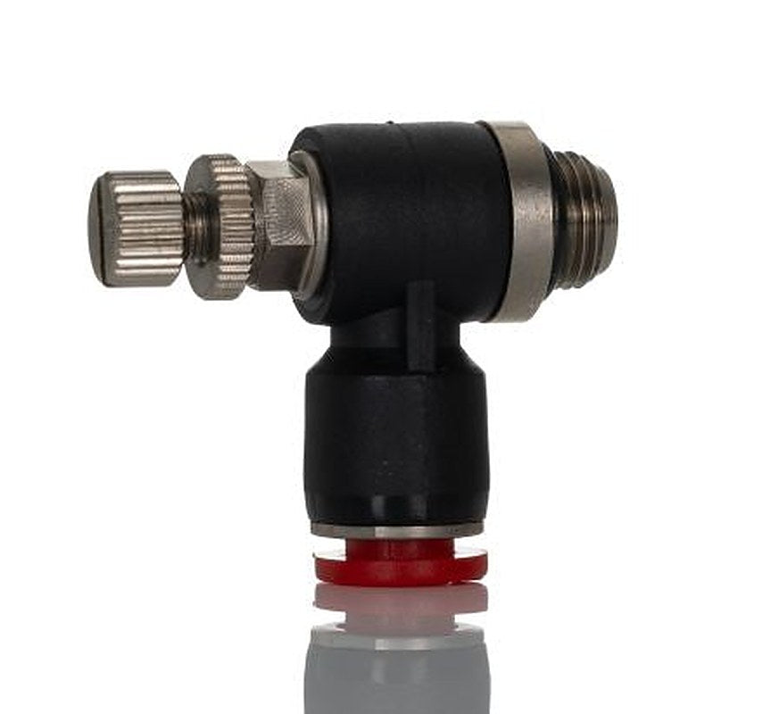 Norgren Pneutic C Series Banjo Flow Control Flow Controller, Inlet Male, Threaded G 1/8, Outlet Female 6 mm