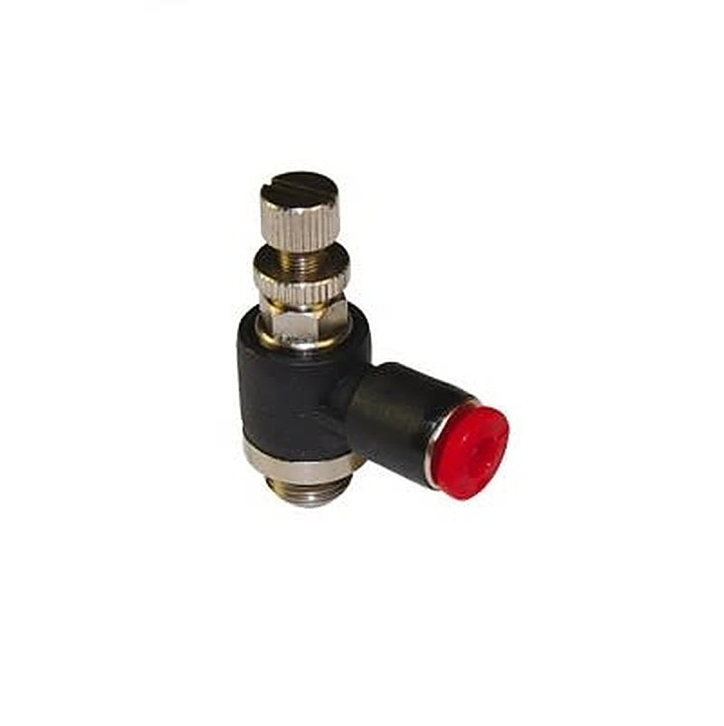 Norgren Pneutic C Series Banjo Flow Control Flow Controller, Inlet Male, Threaded BSPT, Outlet Female Push-in 10 mm
