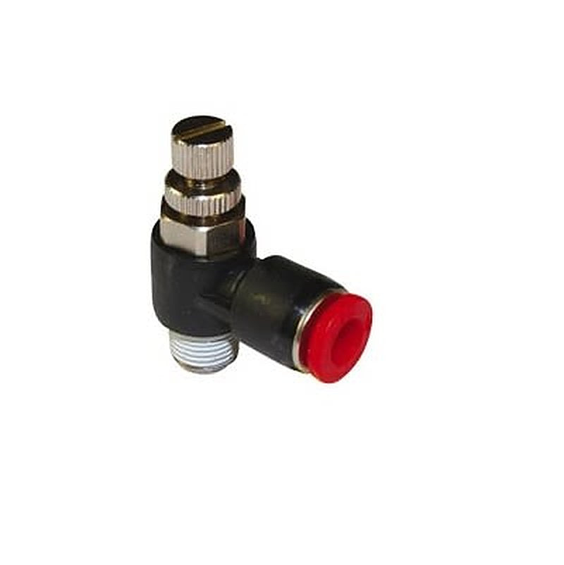Norgren Pneutic C Series Banjo Flow Control Flow Controller, Inlet Male, Threaded BSPT, Outlet Female Push-in Fitting 10