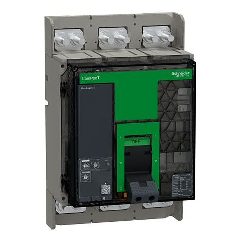 Schneider Electric, ComPact, C10 MCCB 3-Pole 1000A, Breaking Capacity 50 kA, Fixed