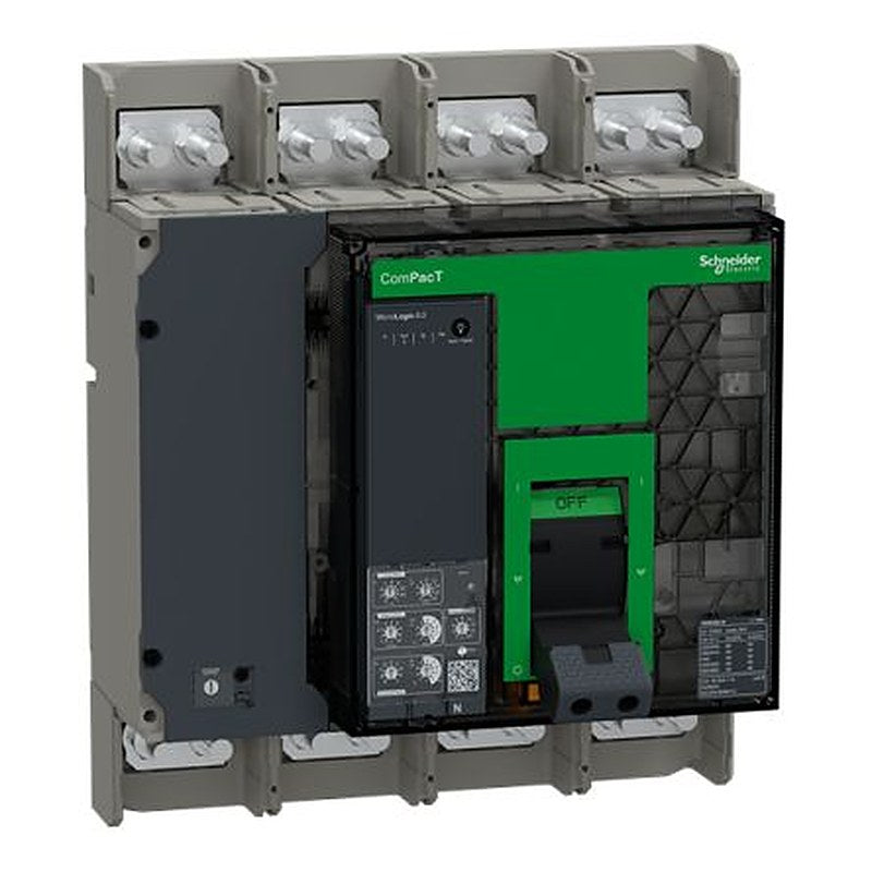 Schneider Electric, ComPact, ComPacT NS Molded Case Circuit Breaker 4-Pole 1kA, Breaking Capacity 30 kA, Fixed