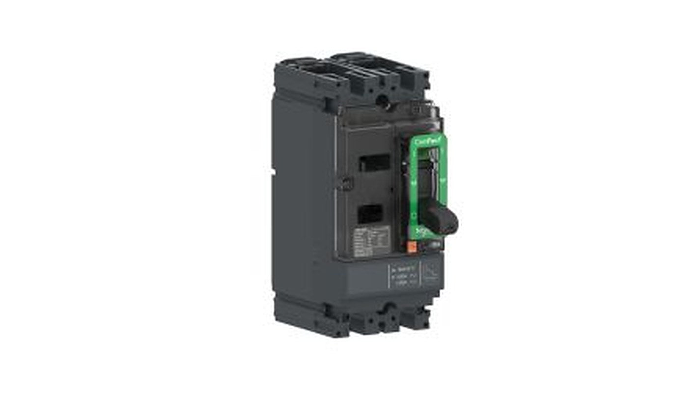 Schneider Electric, ComPact NSX, ComPacT NSX Circuit Breaker 2-Pole 63A, Breaking Capacity 18 kA, Fixed