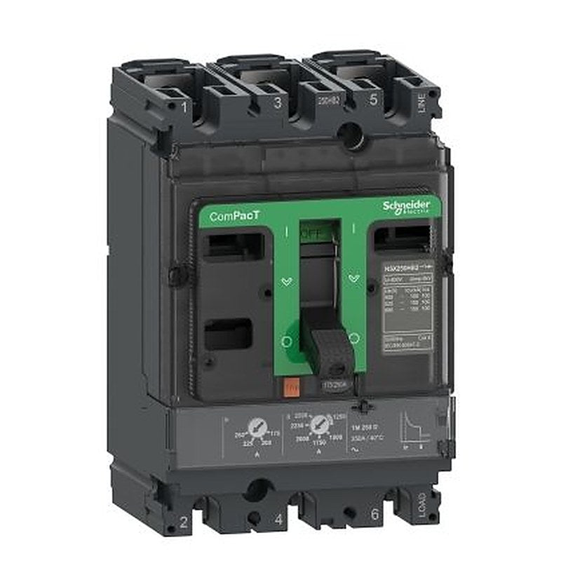 Schneider Electric, ComPact, ComPacT NSX Molded Case Circuit Breaker 3-Pole 40A, Breaking Capacity 36 kA, Fixed