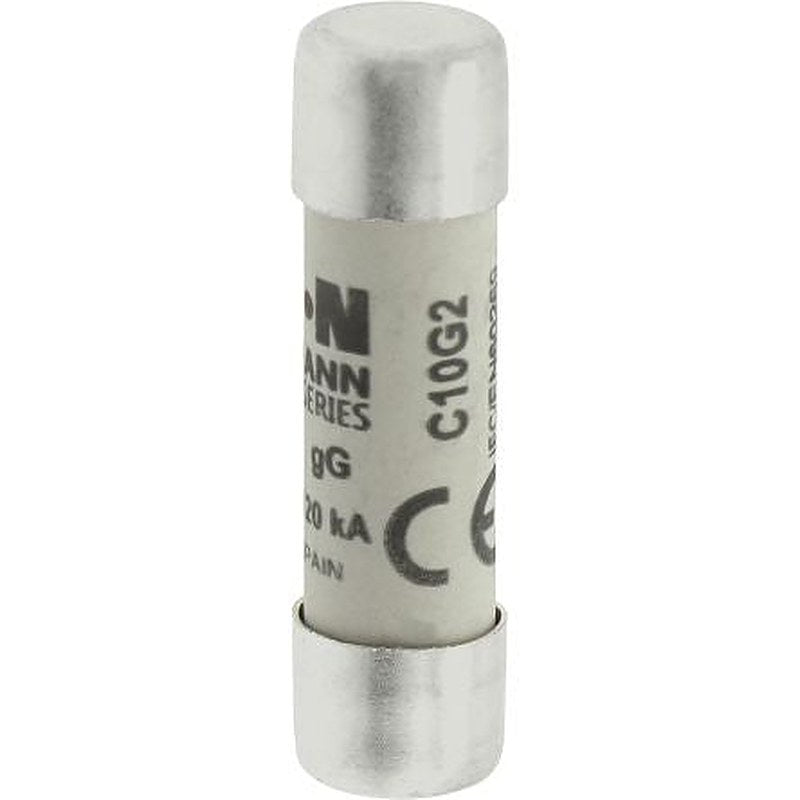 Eaton 2A Ceramic Cartridge Fuse, 10 x 38 mm