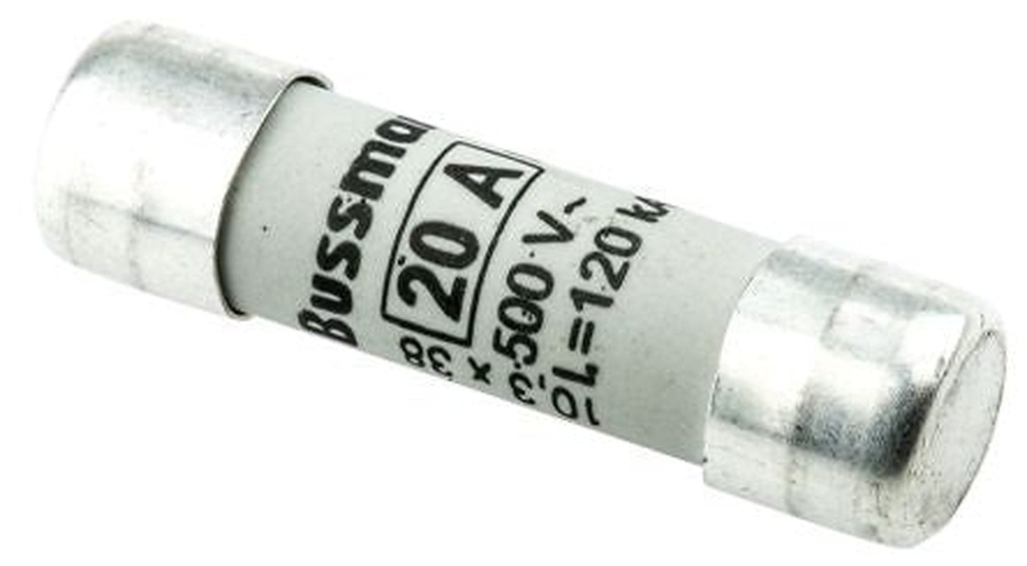 Eaton 20A Ceramic Cartridge Fuse, 10 x 38 mm