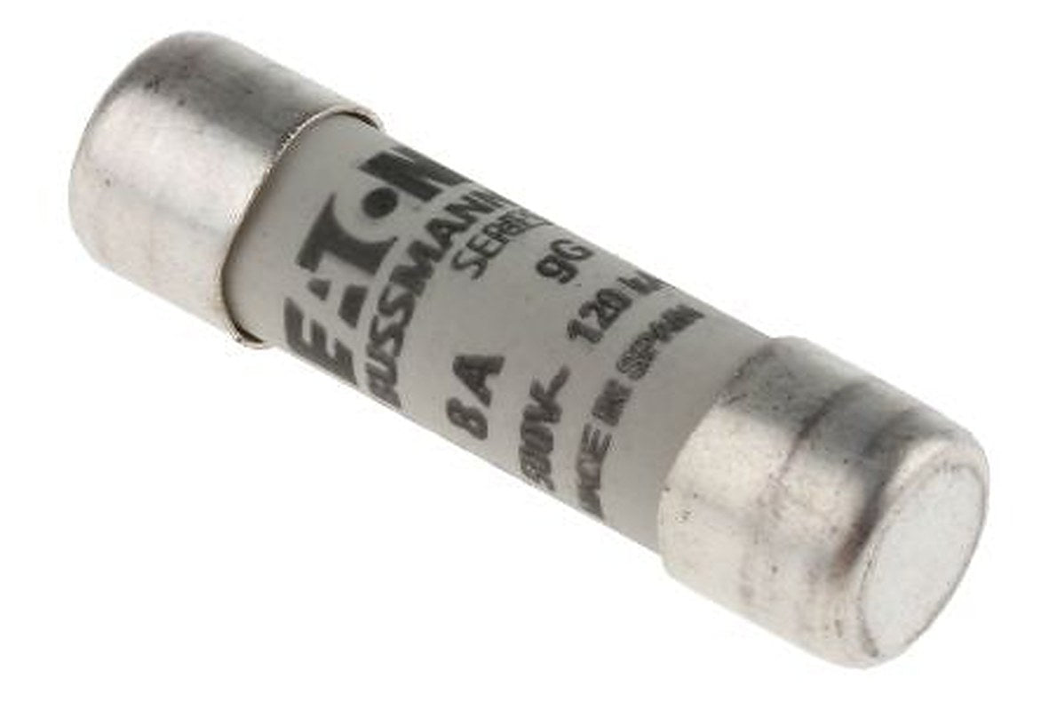 Eaton 8A Ceramic Cartridge Fuse, 10 x 38 mm