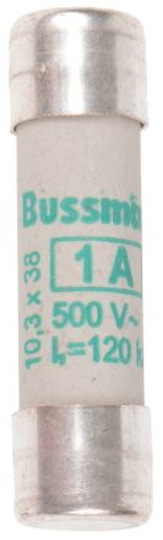 Eaton 1A Ceramic Cartridge Fuse, 10 x 38 mm