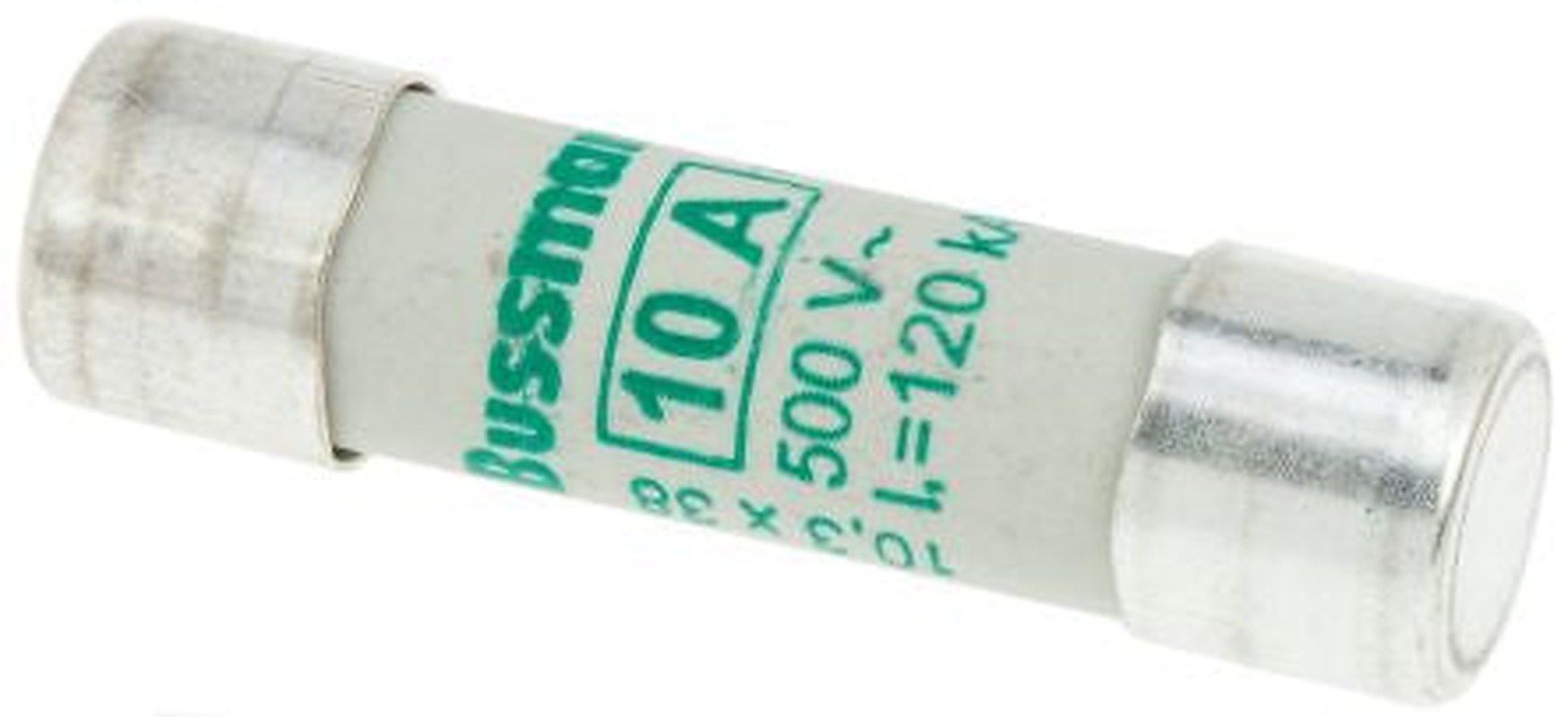 Eaton 10A Ceramic Cartridge Fuse, 10 x 38 mm