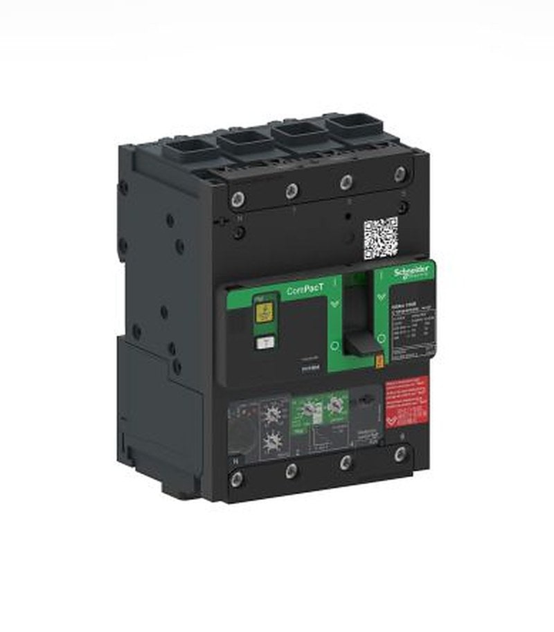 Schneider Electric, ComPact, Compact NSXm Circuit Breaker 4-Pole 100A, Breaking Capacity 16 kA, Fixed
