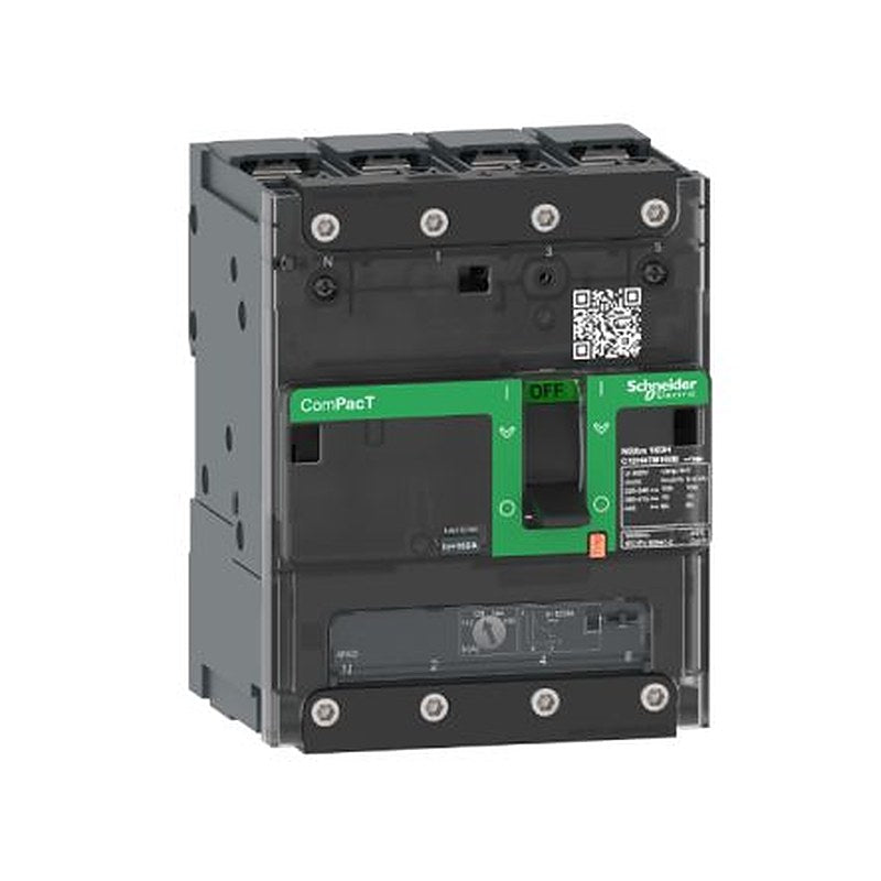 Schneider Electric, ComPact, ComPacT NSXm Molded Case Circuit Breaker 4-Pole 50A, Breaking Capacity 16 kA