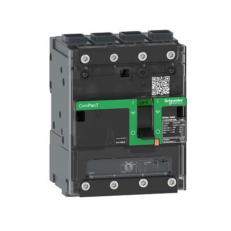 Schneider Electric, ComPact NSX, C11F Molded Case Circuit Breaker 4-Pole 25A, Breaking Capacity 36 kA