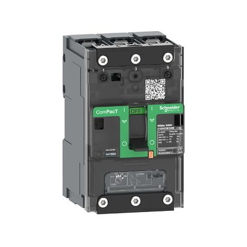 Schneider Electric, ComPact, ComPacT NSXm Molded Case Circuit Breaker 3-Pole 80A, Breaking Capacity 50 kA