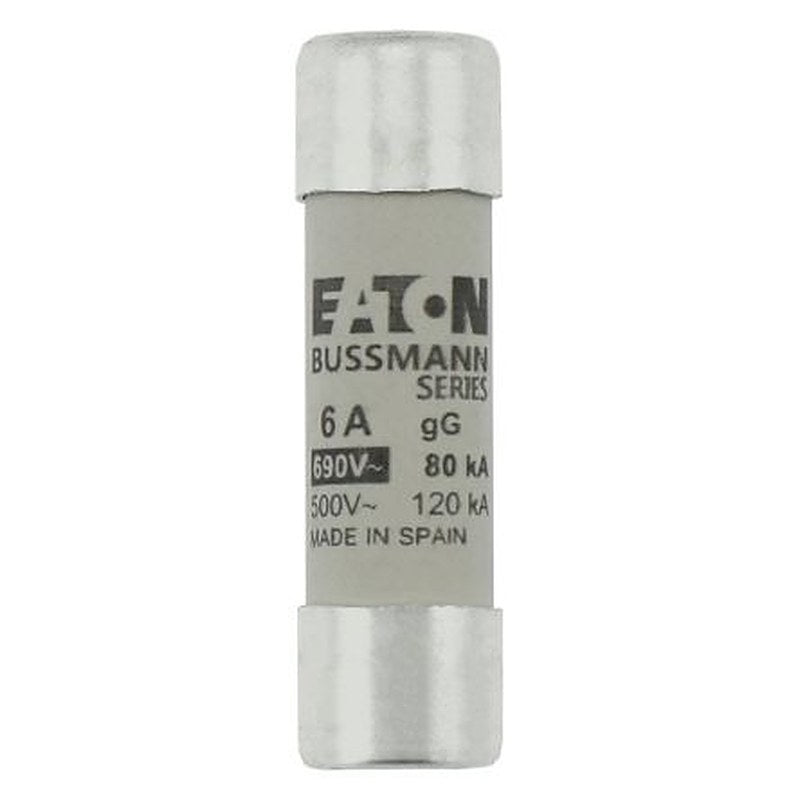 Eaton 6A Ceramic Cartridge Fuse, 14 x 51 mm