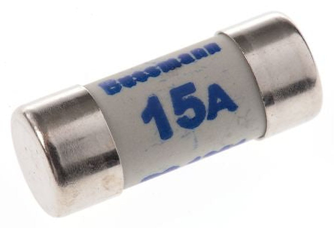 Eaton 15A Ceramic Cartridge Fuse, 10 x 26 mm