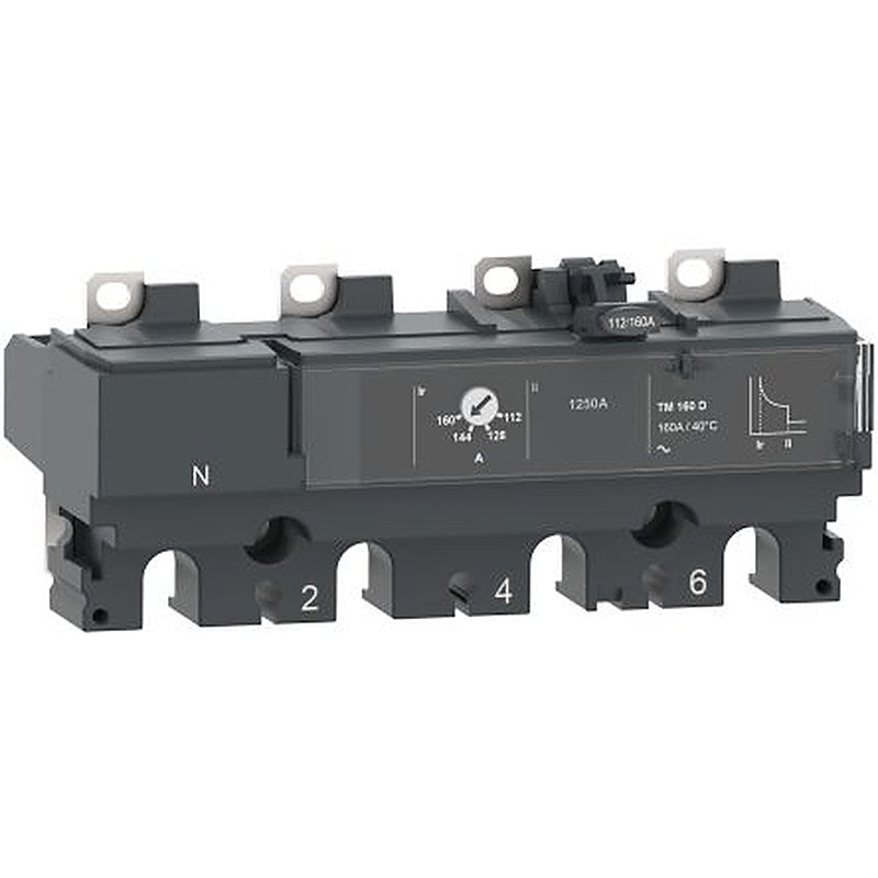 Schneider Electric, ComPact, ComPacT NSX Molded Case Circuit Breaker 4-Pole 125A, Fixed