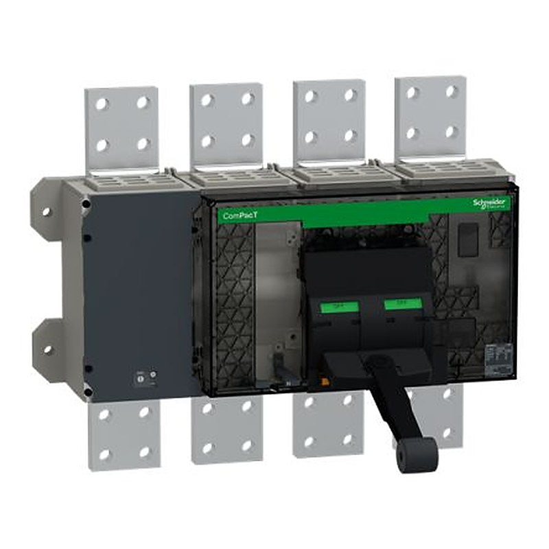 Schneider Electric, ComPact, ComPacT NS Molded Case Circuit Breaker 4-Pole 1.6kA, Breaking Capacity 85 kA, Fixed