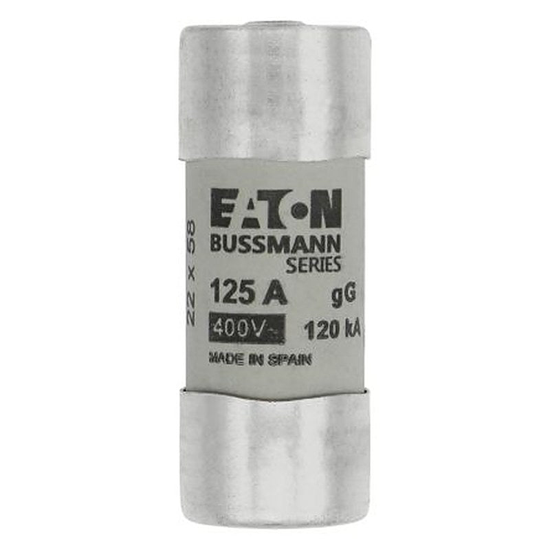 Eaton 125A Ceramic Cartridge Fuse, 22 x 58 mm